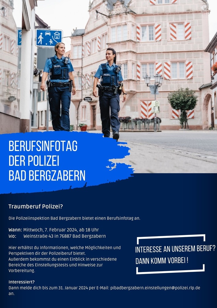 POL-PDLD: Berufsinformationsabend der PI Bad Bergzabern