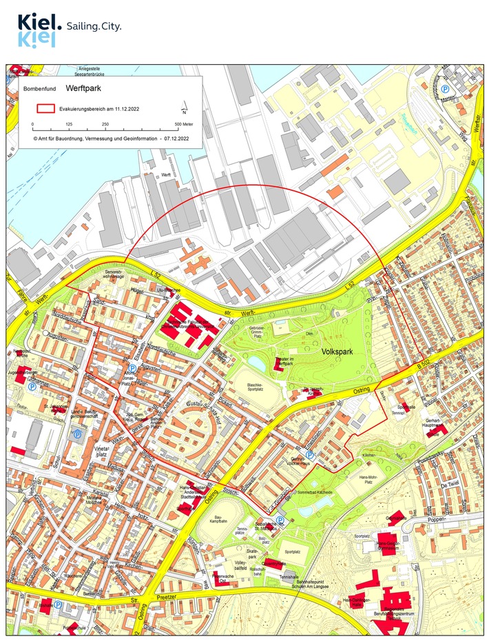 POL-KI: 221209.1 Kiel: Fliegerbombe wird Sonntag entschärft