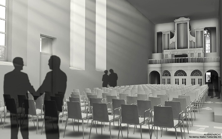 Wegelin &amp; Co. präsentiert ihre Baueingabe für St. Katharinen in St. Gallen