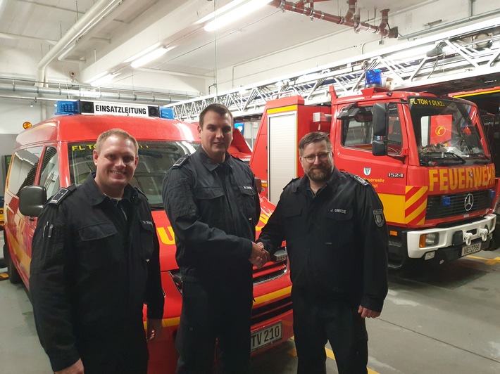 FW Tönisvorst: Ein neuer Zugführer für die Feuerwehr Tönisvorst