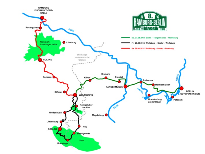 8. Hamburg-Berlin-Klassik 2015: In 180 Oldtimern durch den Harz