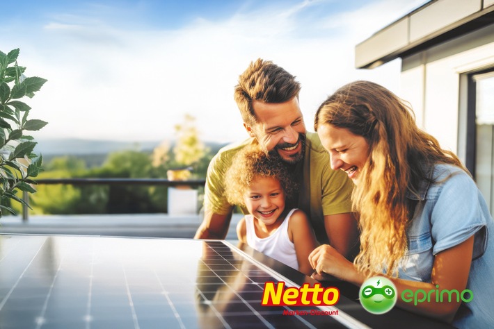 eprimo und Netto starten Balkon-PV-Offensive / Zwei Discounter ziehen an einem Strang