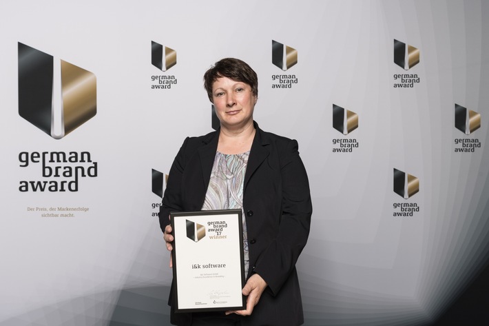 Der Softwarespezialist i&amp;k software GmbH ist Winner des German Brand Award 2017!