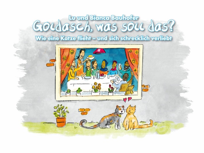 Kinderbuch Katze Goldasch flüchtet - und findet bei Flüchtlingen Zuflucht