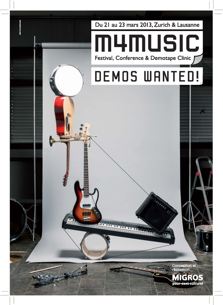 Percento culturale Migros: bando per la Demotape Clinic 2013 / m4music cerca i migliori demo della Svizzera