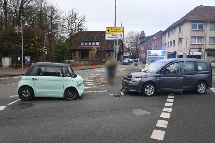 POL-HK: Soltau: Verkehrsunfall mit drei Leichtverletzten (FOTO)