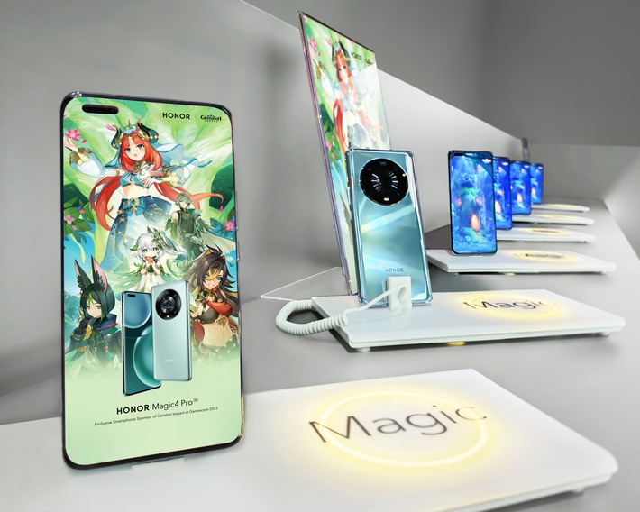 HONOR Magic4 Pro - Exklusiver Smartphone-Sponsor von Genshin Impact auf der Gamescom 2022