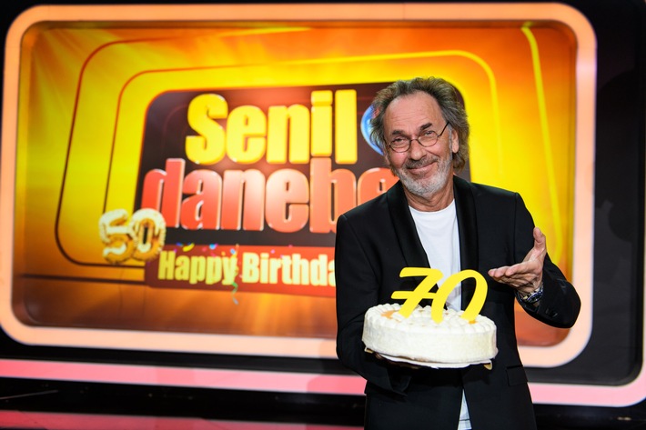 Hugo Egon Balder feiert seinen 50 plus 20. Geburtstag in SAT.1: &quot;Senil daneben - Happy Birthday Hugo&quot; - am Freitag, 3. April 2020, um 20:15 Uhr