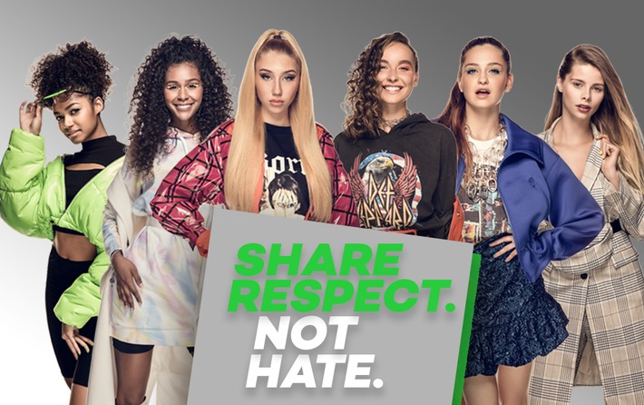 &quot;Share Respect. Not Hate.&quot;: ProSieben startet große Anti-Cybermobbing-Kampagne in #GNTM