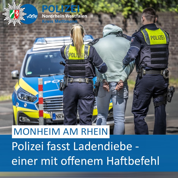 POL-ME: Dank Ladendetektiv - Polizei nimmt zwei Ladendiebe fest - 2503073