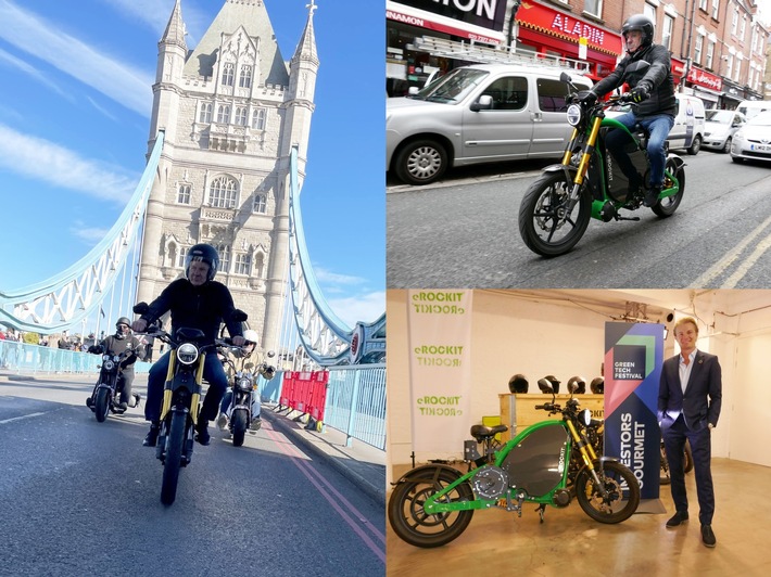 The world&#039;s fastest road legal &#039;bicycle&#039; for the first time in London / eROCKIT at Greentech Festival London 2022