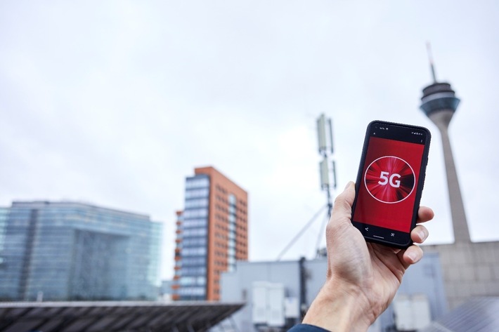 Mobilfunk-Turbo: Vodafone macht Düsseldorf zur 5G-Stadt