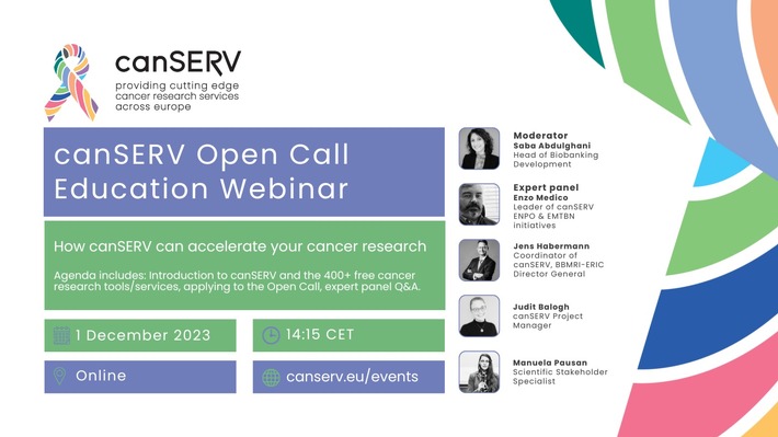 canSERV Open Call Education Webinar, 1 Dec 2023 - 14:15 CET