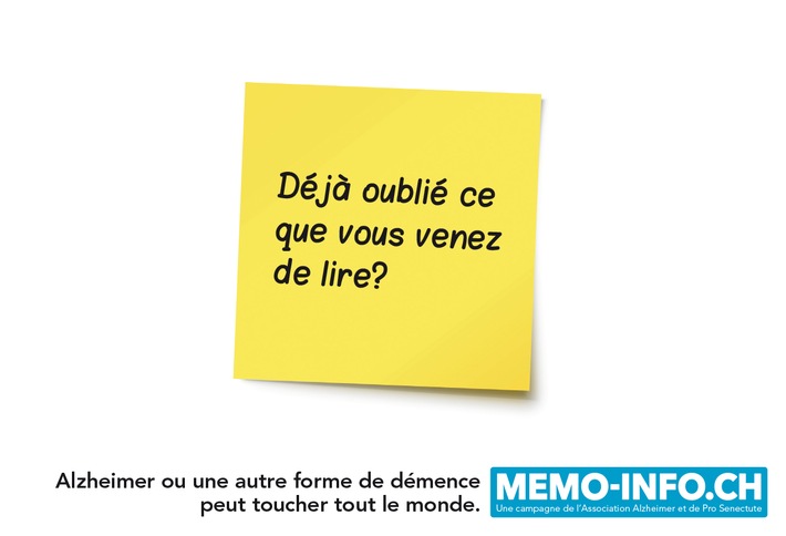 « Alzheimer ou une autre forme de démence peut toucher tout le monde »