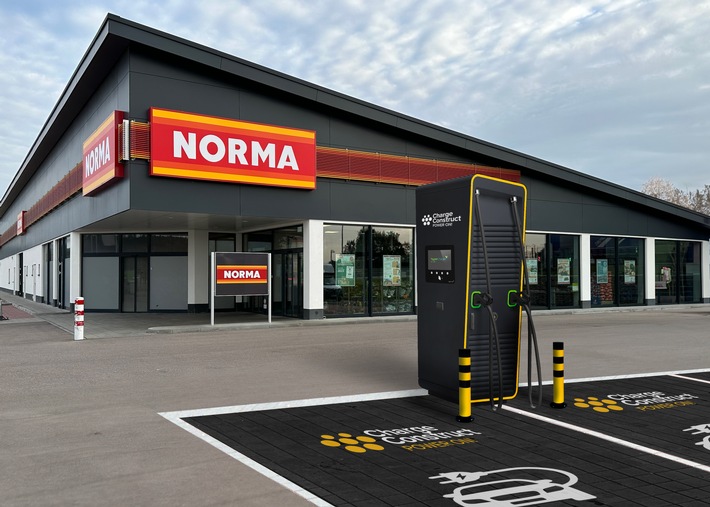 Charge Construct stattet NORMA mit Schnellladeinfrastruktur aus