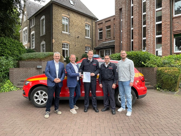FW Hünxe: Marc Vinschen zum stellvertretenden Leiter der Feuerwehr Hünxe bestellt