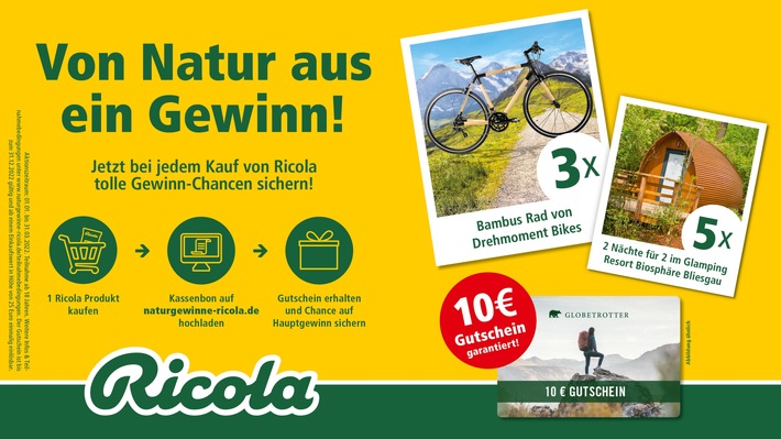 &quot;Von Natur aus ein Gewinn!&quot; - Ricola beschert auch noch nach Weihnachten nachhaltige Outdoor-Preise