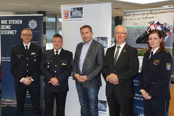 POL-DA: Südhessen/Kreis Bergstraße: Zulassungsstelle in Heppenheim weiterer Kooperationspartner der Polizei/Schon bei Zulassung eines Motorrads auf Risiken hinweisen
