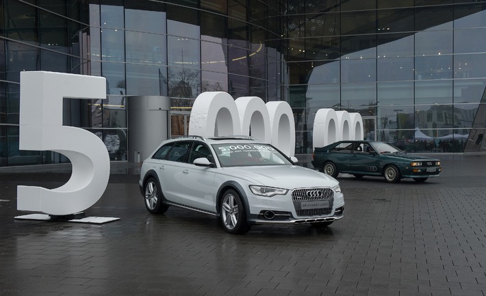Fünf Millionen Mal Audi quattro-Antrieb - Siegeszug einer überlegenen Technologie (BILD)