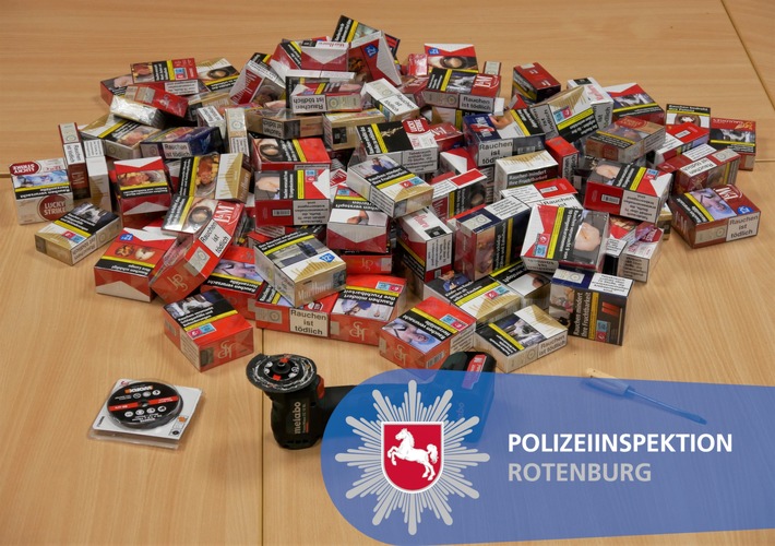 POL-ROW: Polizei stellt mehr als 3800 Zigaretten sicher
