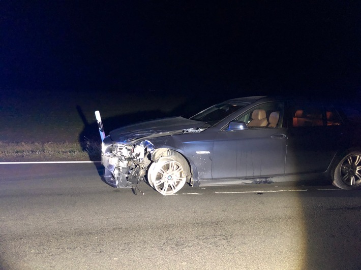 POL-PDKH: Betrunkener PKW- Fahrer flüchtet nach Verkehrsunfall