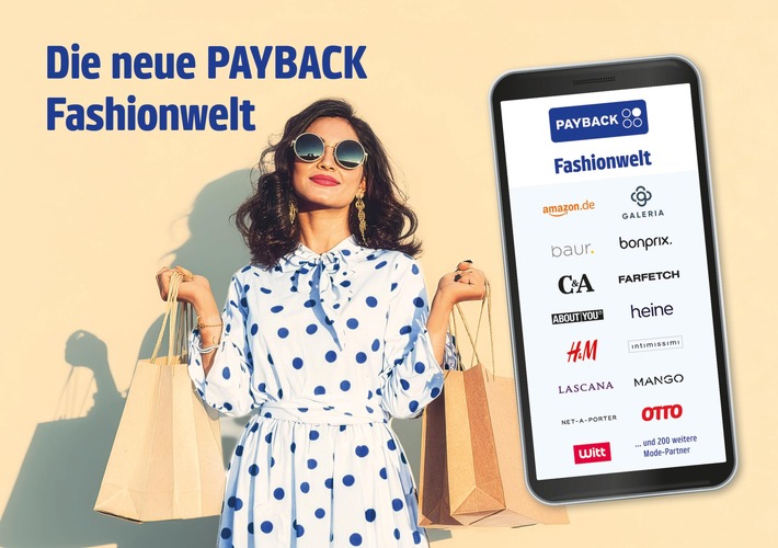 Die neue PAYBACK Fashionwelt bietet 200 Brands mit Modehighlights und Punkten on top / "PAYBACK Fashion Week" von 13. bis 19. April bietet viele zusätzliche Punkte-Sammelmöglichkeiten