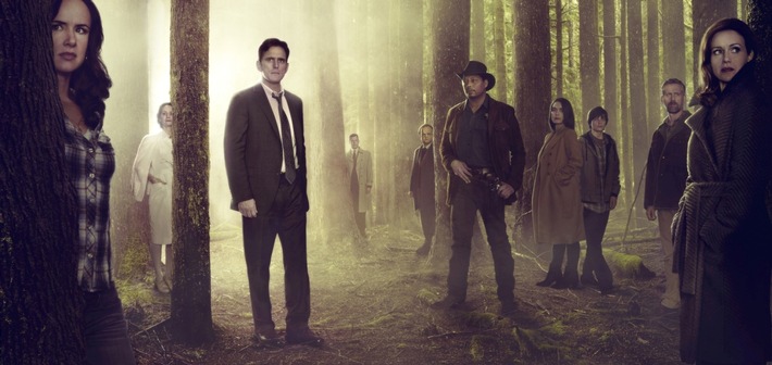 Größter weltweiter Start einer TV-Serie "Day and Date": 10-teilige Psychothriller-Serie "Wayward Pines" ab 14. Mai auf Fox