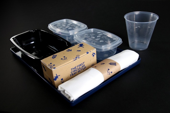 Media Release: KLM trials a closed-loop recycling system for its catering supplies
