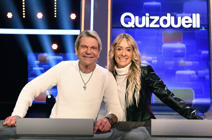 Schlager-Ehepaar gegen den "Quizduell-Olymp": Christin Stark und Matthias Reim zu Gast bei Jörg Pilawa / am Freitag, 25. März, 18:50 Uhr im Erst