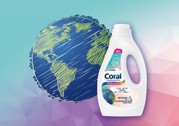 Erstmals ist es der Marke Coral gelungen, in einem Waschmittel Kohlenstoff aus recycelten Quellen einzusetzen. Das revolutionäre Verfahren fängt industrielle Emissionen wie CO2 ab, bevor sie in die Atmosphäre gelangen. Der enthaltene Kohlenstoff wird dann zu einer Reinigungssubstanz weiter verarbeitet. Damit wird das klimaschädliche Gas zu einer nützlichen Rohstoffquelle - raus aus dem Schornstein und rein in neue Produkte. Anfang November wird das Waschmittel mit recyceltem CO2 bei der Drogeriemarktkette dm erhältlich sein. / Weiterer Text über ots und www.presseportal.de/nr/24435 / Die Verwendung dieses Bildes ist für redaktionelle Zwecke unter Beachtung ggf. genannter Nutzungsbedingungen honorarfrei. Veröffentlichung bitte mit Bildrechte-Hinweis.