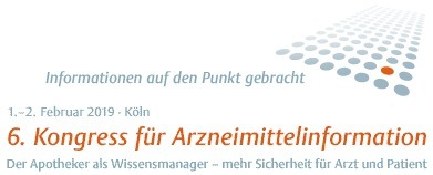 6. Kongress für Arzneimittelinformation am 1./2. Februar 2019 in Köln. Unter dem Motto "Der Apotheker als Wissensmanager - mehr Sicherheit für Arzt und Patient" präsentiert am 1. und 2. Februar 2019 ein renommiertes Team von Experten aus unterschiedlichen Berufsgruppen fundierte Informationen zum Thema Arzneimittelinformation - in Form von Plenarvorträgen, Kurzpräsentationen und interaktiven Workshops. Weiterer Text über ots und www.presseportal.de/nr/54292 / Die Verwendung dieses Bildes ist für redaktionelle Zwecke honorarfrei. Veröffentlichung bitte unter Quellenangabe: "obs/Bundesverband Dt. Krankenhausapotheker"