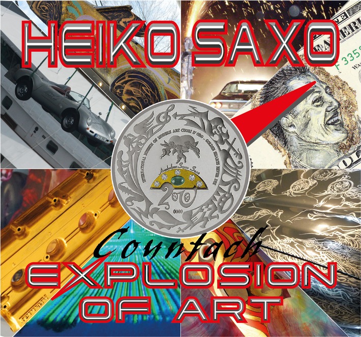 Heiko Saxo – Une œuvre d&#039;art vivante ! www.heikosaxo.com / &quot;Countach- Explosion of Art&quot; son nouveau livre