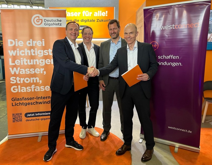 Westconnect und Deutsche GigaNetz schließen Glasfaser-Kooperation ab