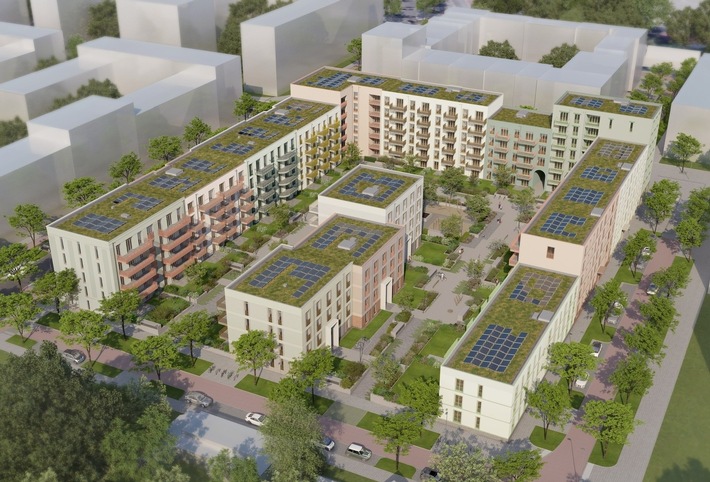 Instone startet Vertrieb für Wohnprojekt „Mosaik“ auf dem letzten Baufeld im Düsseldorfer Quartier Grafental