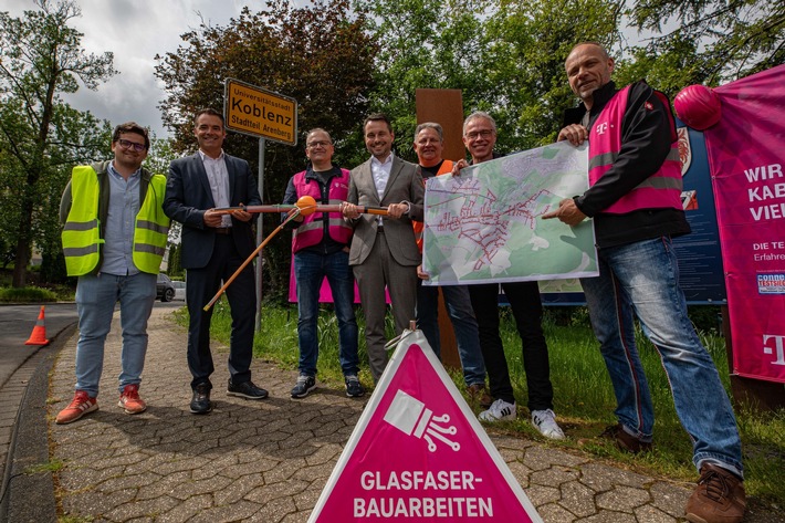 Telekom startet Glasfaserausbau in Koblenz Arenberg