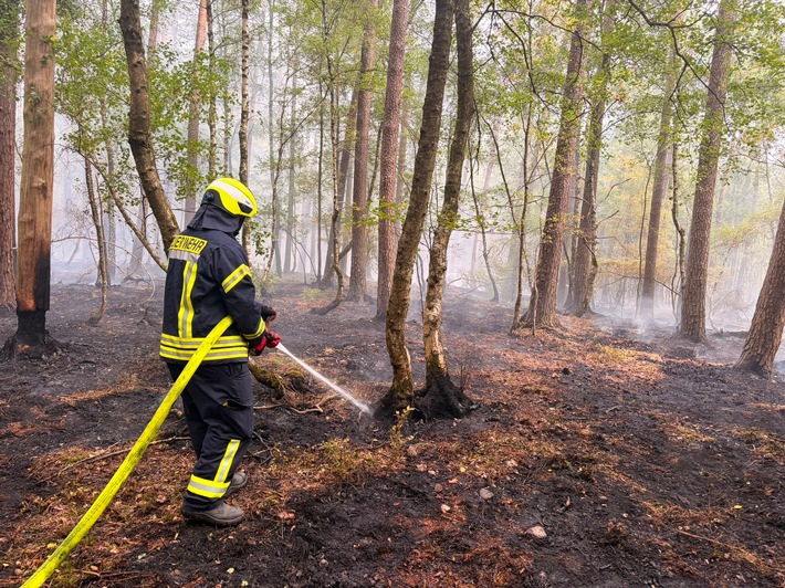FW Heimbach: Stundenlanger und kräftezehrender Einsatz bei Waldbrand