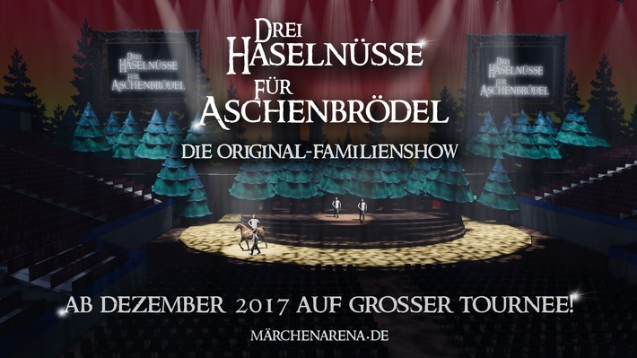 DREI HASELNÜSSE FÜR ASCHENBRÖDEL - Die Original-Familienshow / ICESTORM LIVE präsentiert ein MÄRCHENARENA Original / VVK-Start: 26.07.2017 - eventim.de