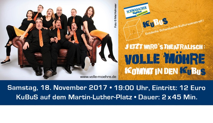 Spontan-Theater im Gelenkbus: "Volle Möhre!" spielt am 18. November im Schwabacher KuBuS