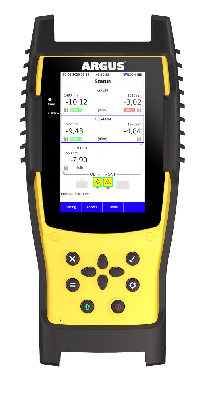 A intec apresenta o equipamento de teste de fibra óptica ARGUS® F240 na ANGA COM