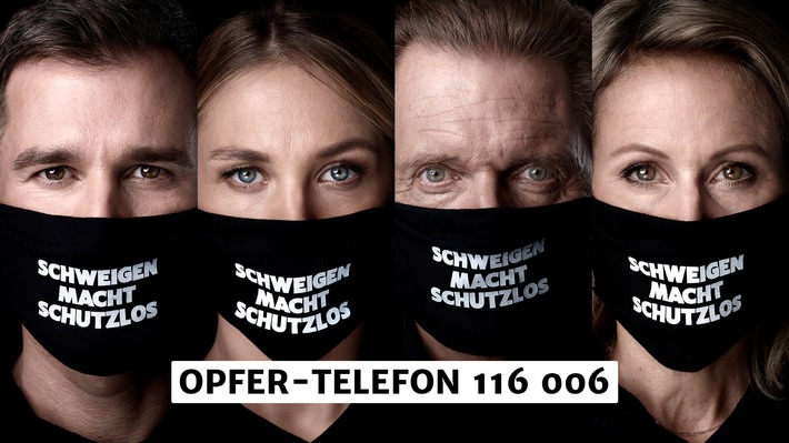 #machdichlaut gegen häusliche Gewalt mit SAT.1 und dem WEISSEN RING: bundesweite Kampagne mit Alina Merkau, Jochen Schropp, Ingo Lenßen und weiteren Prominenten