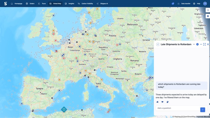 Shippeo startet „Shippeo AI“ – aus vertrauenswürdiger Transparenz wird sofortige, intelligente Handlungskraft