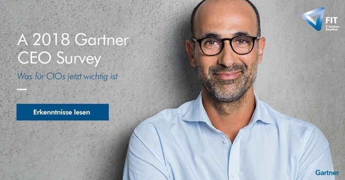 A Gartner 2018 CEO Survey: "CIOs Should Guide Business Leaders Towards Deep-Discipline Digital Business" / Weiterer Text über ots und www.presseportal.de/nr/110500 / Die Verwendung dieses Bildes ist für redaktionelle Zwecke honorarfrei. Veröffentlichung bitte unter Quellenangabe: "obs/Freudenberg IT GmbH & Co. KG"