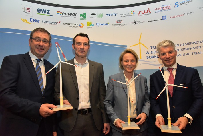 Kommunale Energieversorger geben Startschuss für Offshore-Windpark