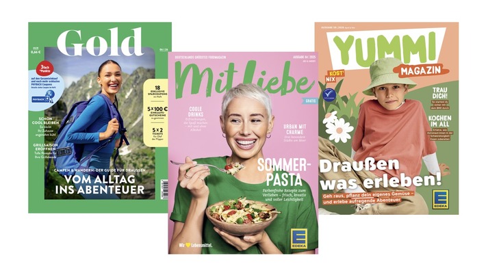 EDEKA Kundenmagazine behaupten sich im anspruchsvollen Marktumfeld - "MIT LIEBE" erneut führendes Food-Magazin in Deutschland