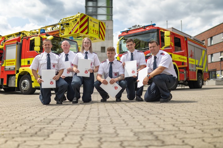 FW Ratingen: Glückwunsch! Feuerwehrausbildungen ein voller Erfolg!