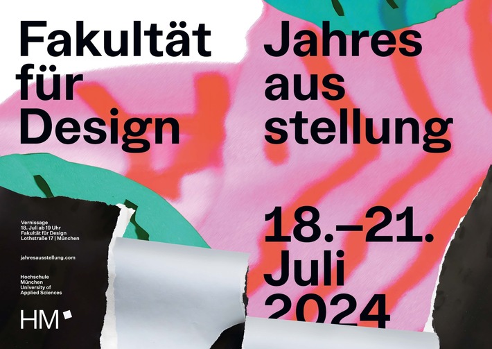 Presseeinladung: REVEAL – Jahresausstellung der Fakultät für Design HM