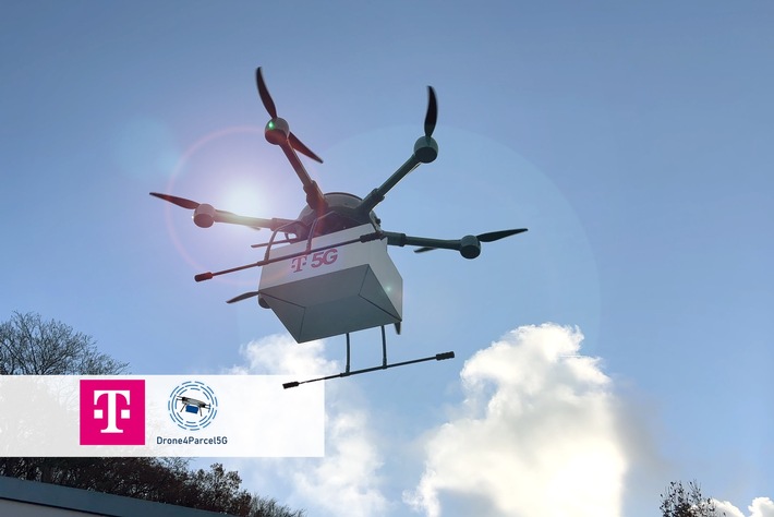5G-Netz der Telekom bringt autonome Lieferdrohnen zum Fliegen