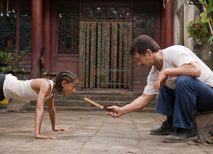 Jackie Chan macht "Karate Kid" Jaden Smith fit für den Kampf auf ProSieben (BILD)