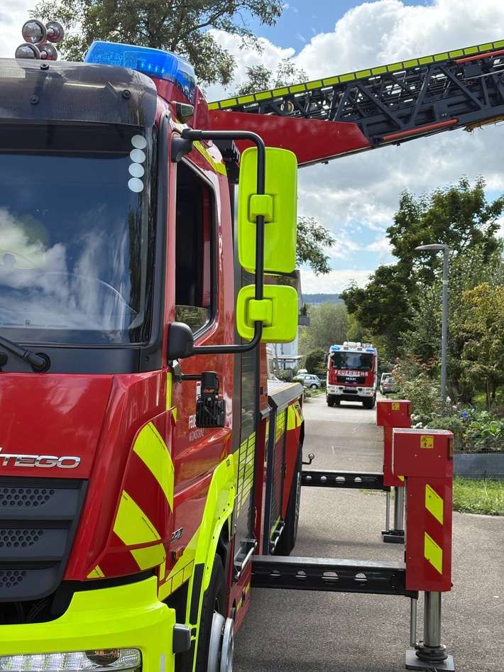 FW Reichenau: Verletzte Person aus Obergeschoß gerettet, Reichenau-Lindenbühl, 29.08.2025