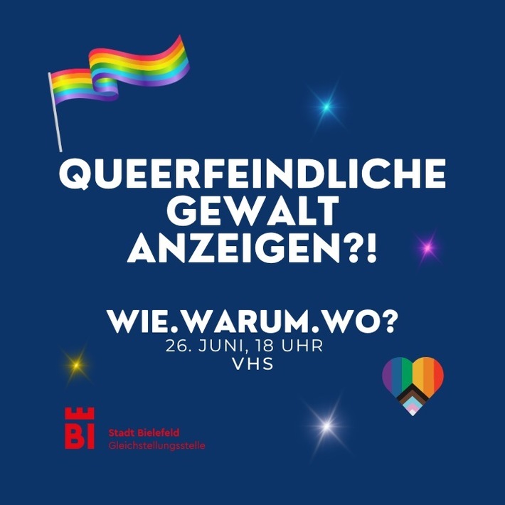 POL-BI: Queerfeindliche Gewalt Anzeigen?! Wie-Warum-Wo?